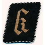 SS-TOTENKOPF CONCENTRATION CAMP COLLAR TAB