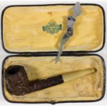 SOUTH PACIFIC NAVY SAILOR'S CARVED PIPE