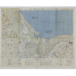 AMERICAN ENGINEERS' MAP OF THE UTAH BEACH REGION, APRIL, 1944