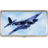 613 SQUADRON DE HAVILLAND MOSQUITO ENAMELED CIGARETTE CASE