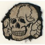 WAFFEN-SS TOTENKOPF CAP INSIGNIA