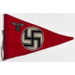 N.S.D.A.P. OFFICIAL'S CAR PENNANT