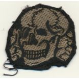 WAFFEN-SS TOTENKOPF CAP INSIGNIA