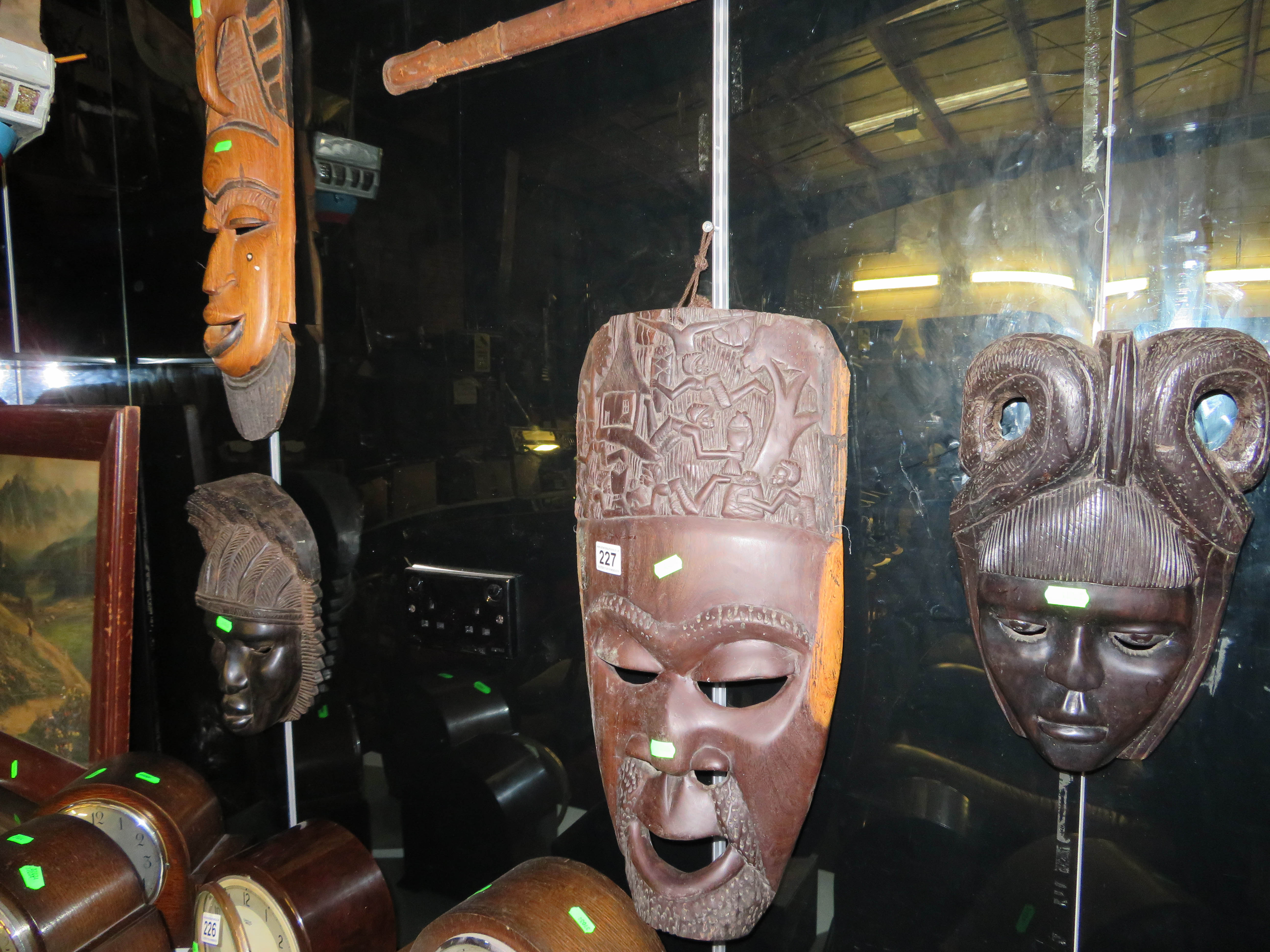 4 african masks