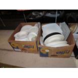2 boxes of catering ware