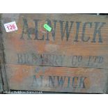 Alnwick brewery bottle crate