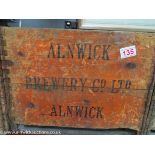 Alnwick brewery bottle crate