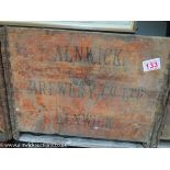 Alnwick brewery bottle crate