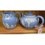 Wedgewood Teapot and Jug