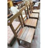 4 Pine Chairs