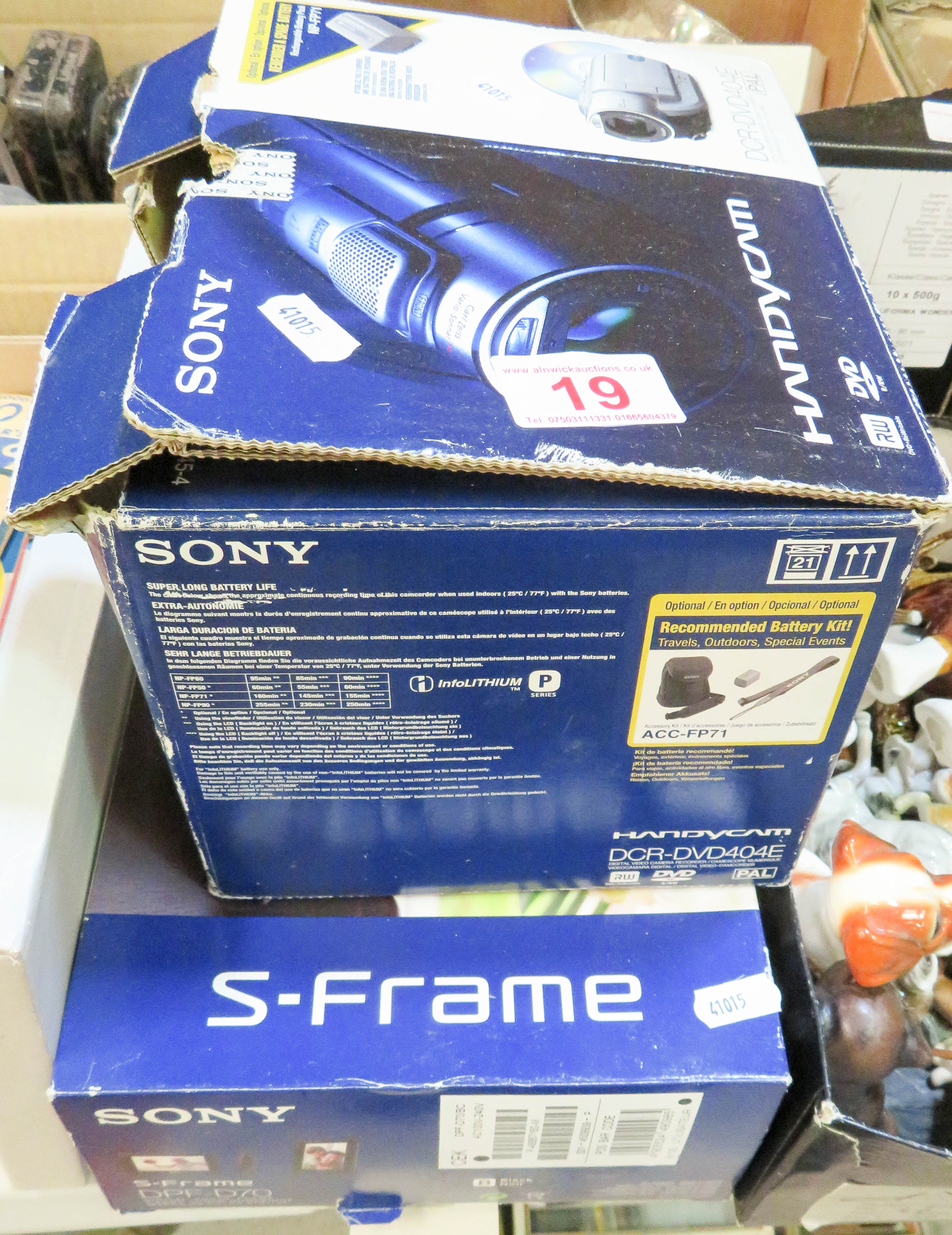 Sony HandyCam and Digital Photo Frame
