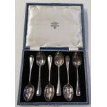 Solid Silver Coffee Bean Spoons Boxed