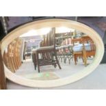 Oval Mirror with Marble Frame