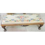 Long Foot Stool Embroidered