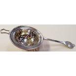 Solid Silver London Tea Strainer 31g