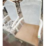 2 Bergere Painted Chairs