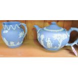 Wedgewood Jasper Teapot and Jug