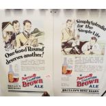 Two Newcastle Brown Ale Signs