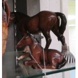 2 Beswick horse