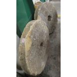 2 sandstone mill wheels