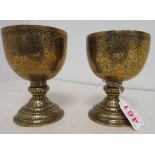 Pair of islamic goblets