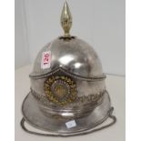Islamic silver military helmet