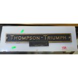machine plate Thompson Triumph
