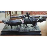 Burmese bronze figure water buffalo’s