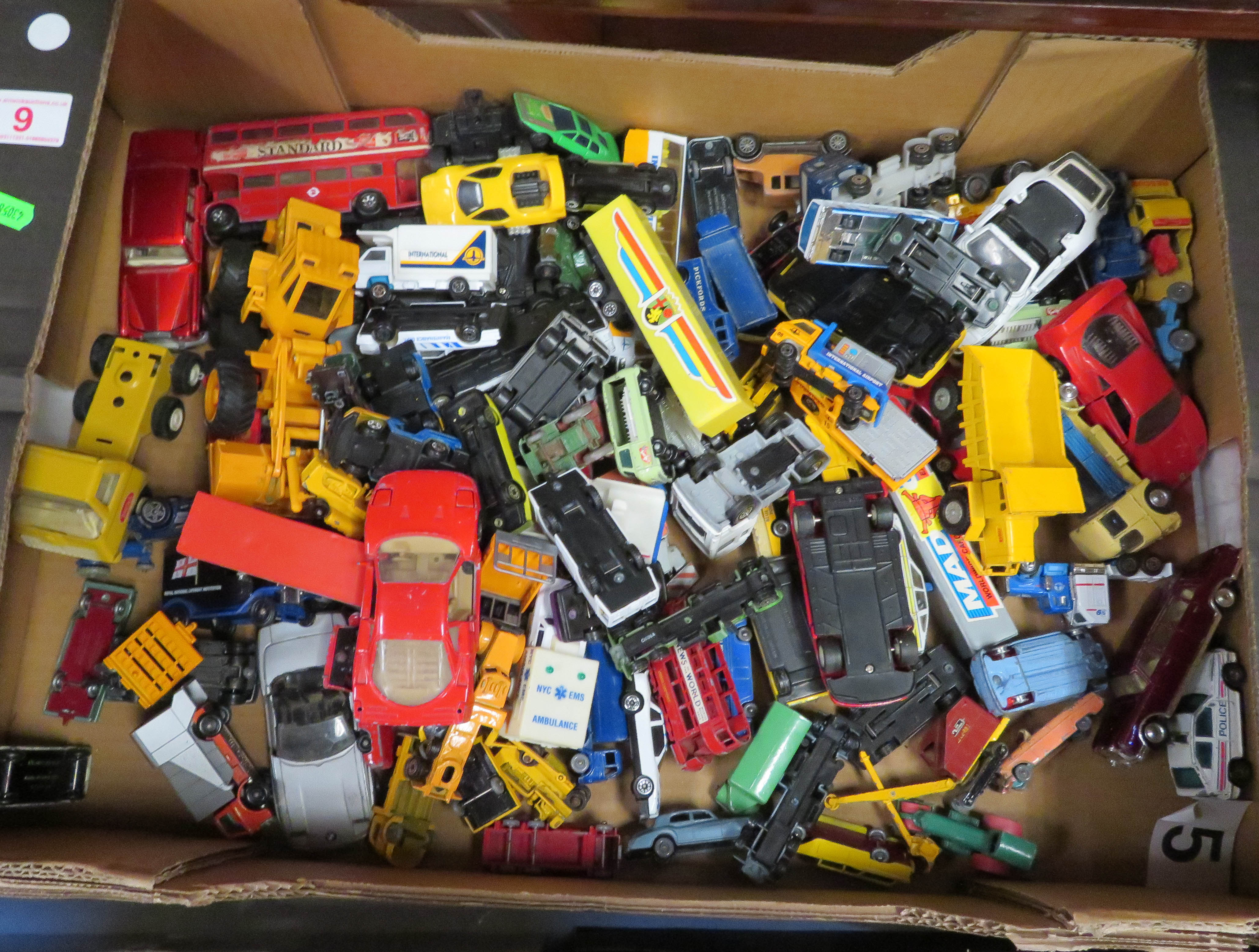 Large box of cars