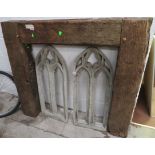 Fire place made from Hexham abbey timbers
