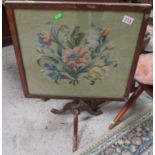 Table fire screen