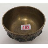 Burmese silver inlaid bowl