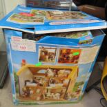 Sylvanian house with Sylvanian families