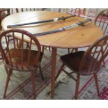 Early Ercol blonde drop leaf Table