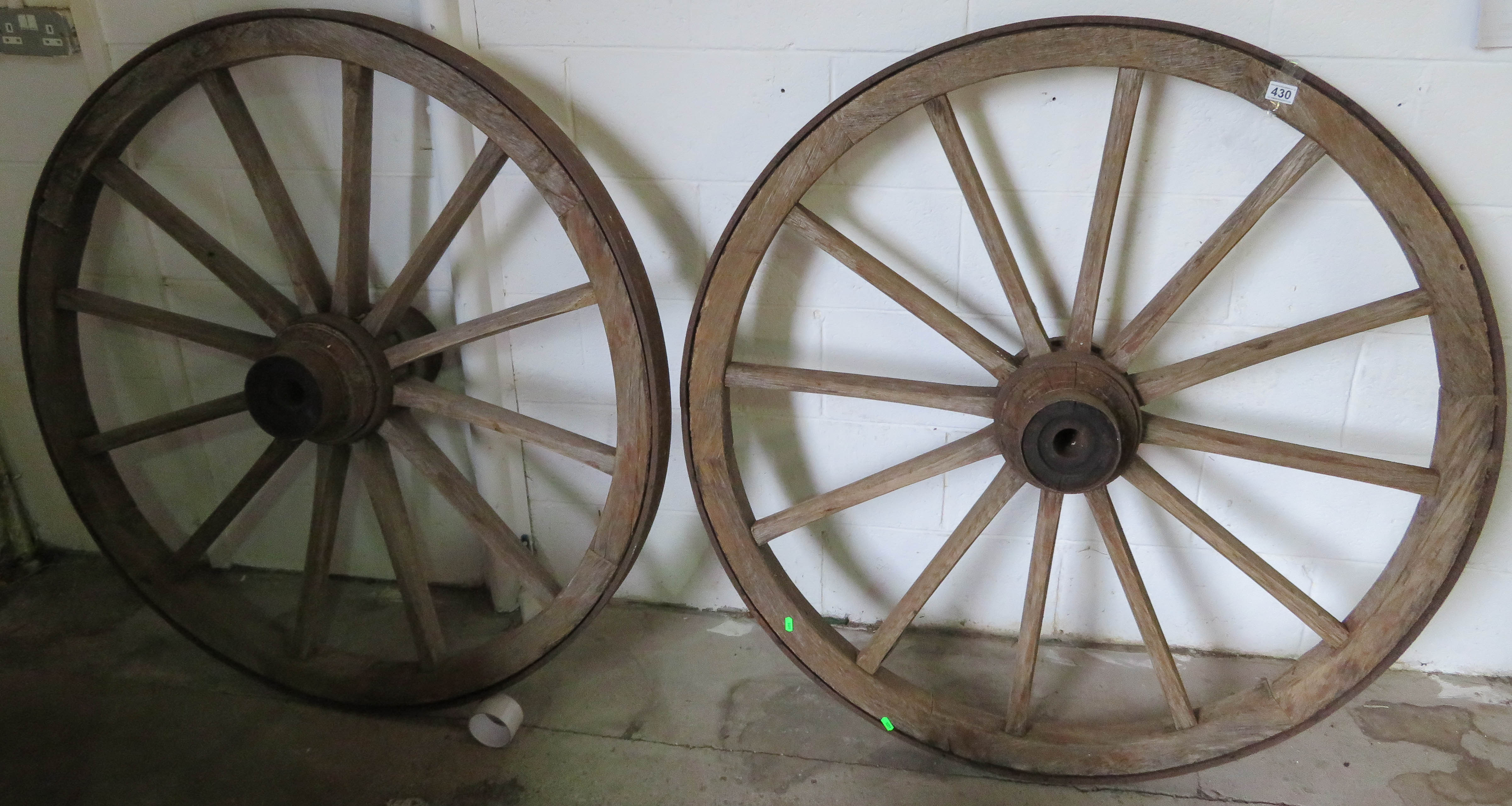 2 Large cart Wheels