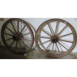 2 Large cart Wheels