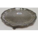 Silver plated salver