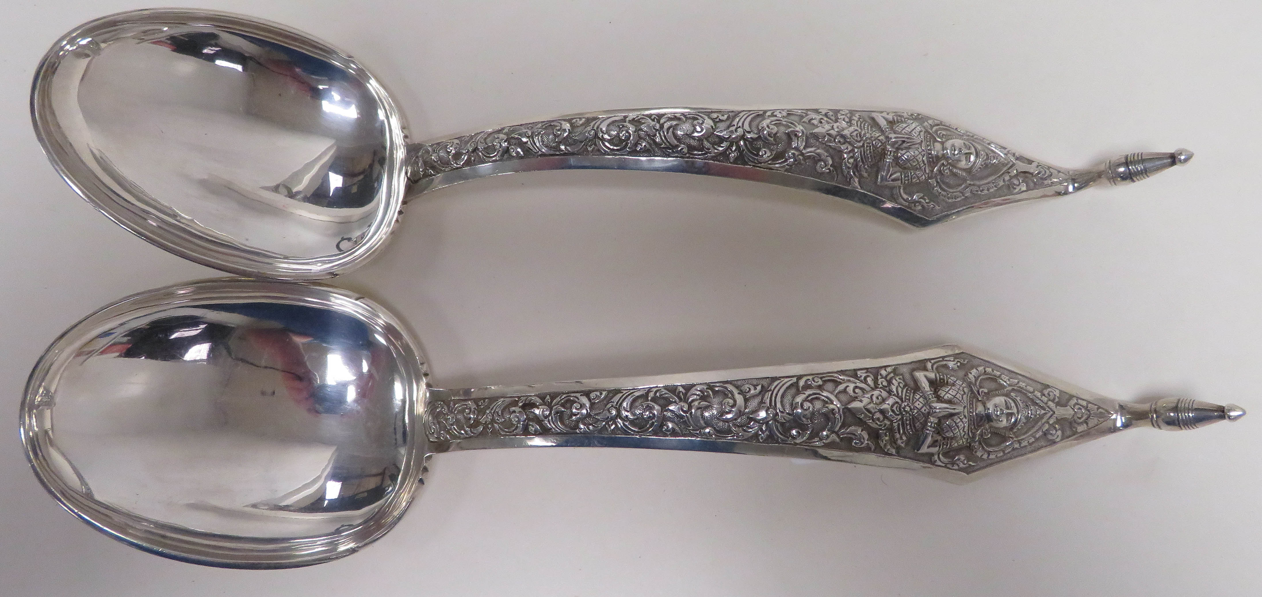 Pair of Thai Silver Spoons - Image 3 of 4