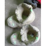 Concrete shoe Planters