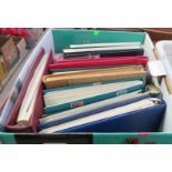 Large box of stamp albums