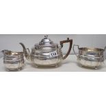 George V chinese style tea Set London hallmarks