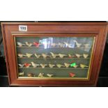 Collection of Meiji Ivory Painted Birds