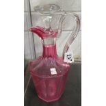 1875 cranberry claret jug