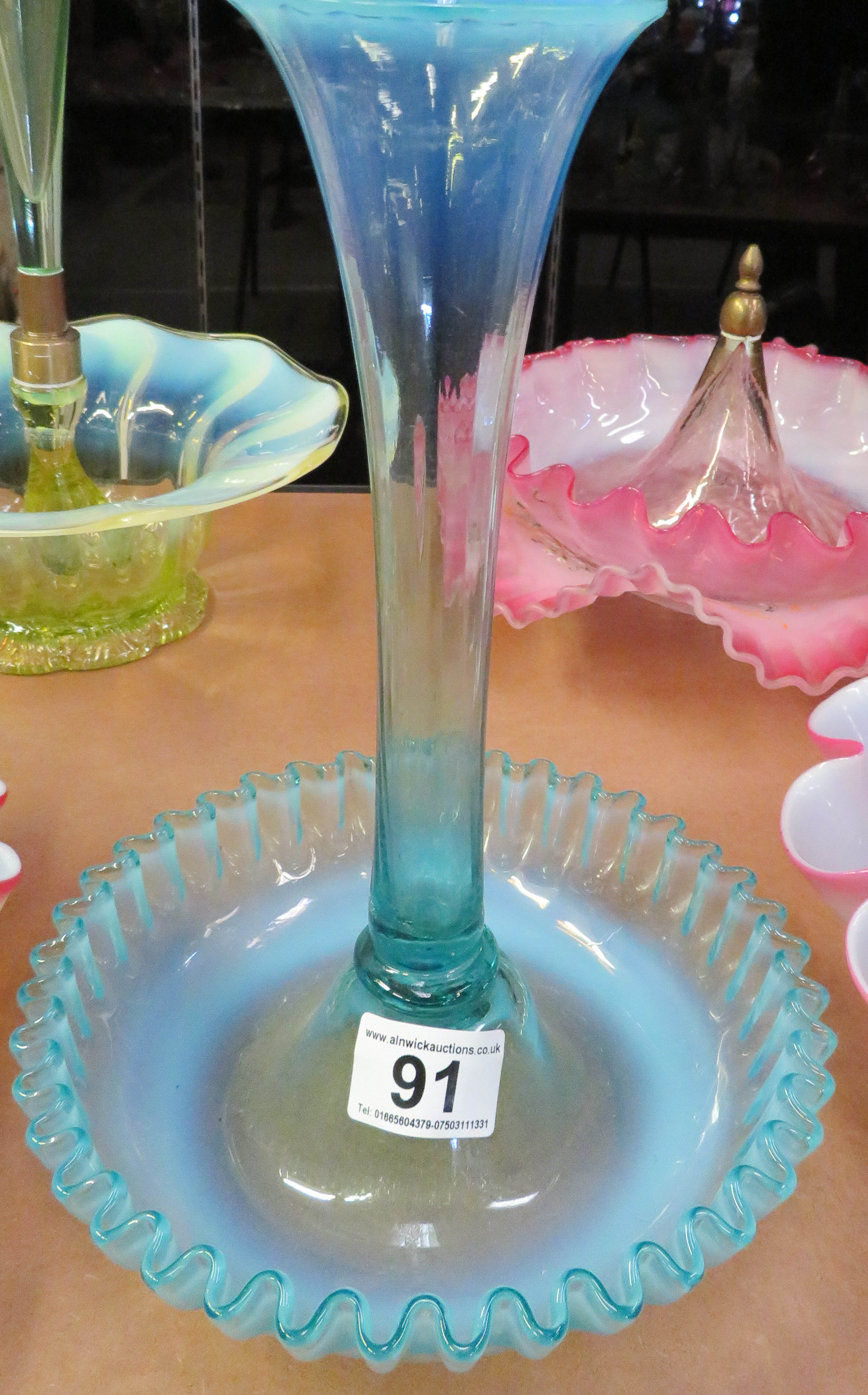 Blue epergne