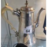 Circa 19th C Silver Coffee Pot