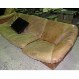 Retro leather settee