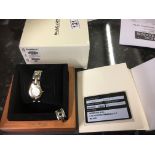 Baume & Mercier ladies bombee medium bi-metal watch with box and papers