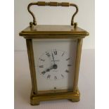 Bayard 8 day carriage clock, fully working