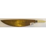 Ivory handled de-fleshing knife