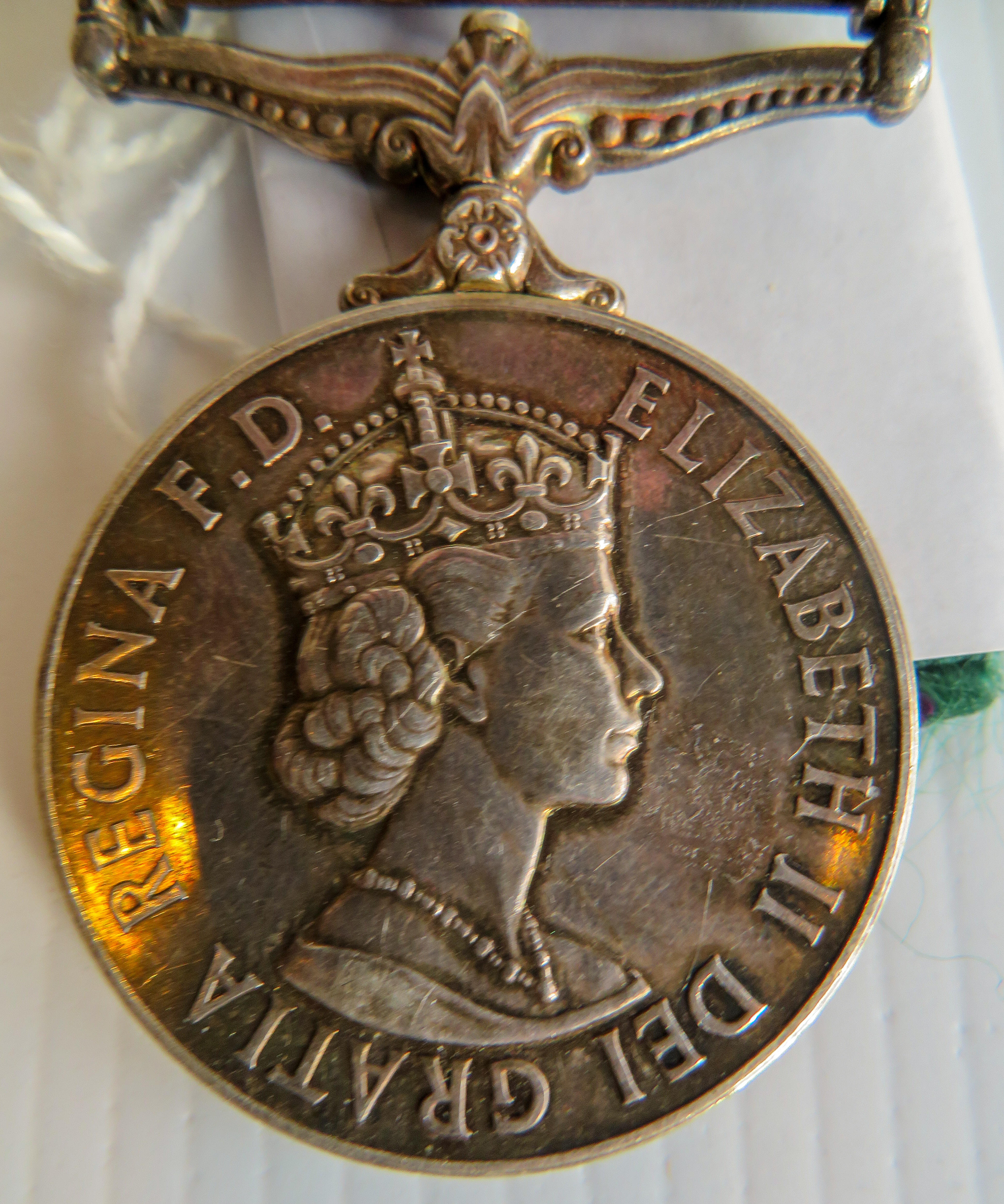 Northern Ireland campaign medal Srgt D Crabbe - Image 2 of 3